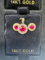Load image into Gallery viewer, 14K Earring and Charm Set