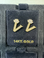 Load image into Gallery viewer, 14K Initial Earring