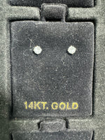 Load image into Gallery viewer, 14K Round Stud Earring Small