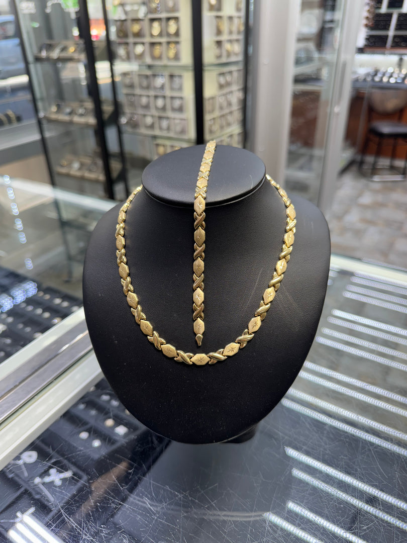 14k XO Set
