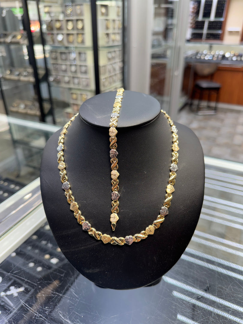 14k XO Set